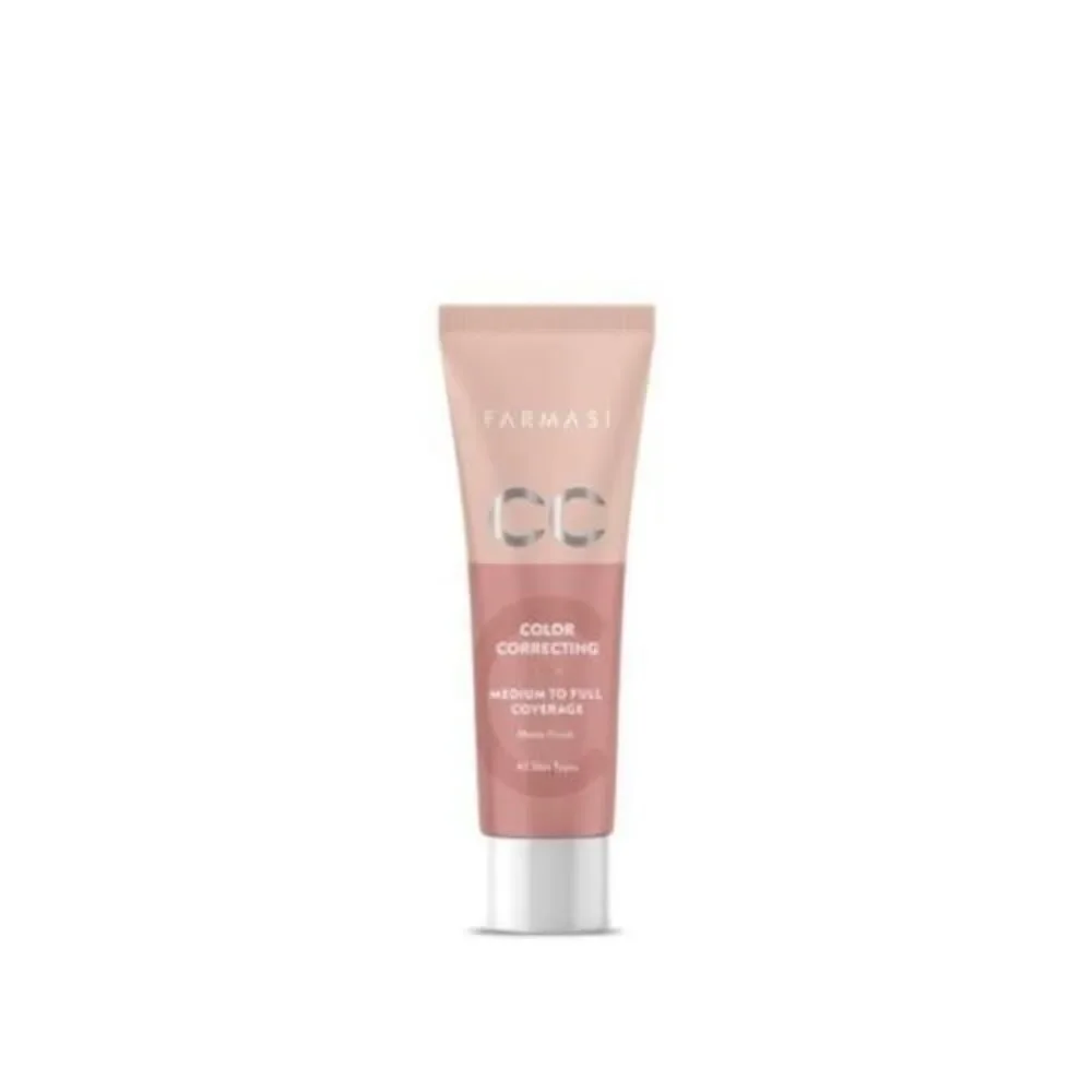 Farmasi CC Color Correcting Cream Full Coverage All Skin Tipes  1 Fl. Oz